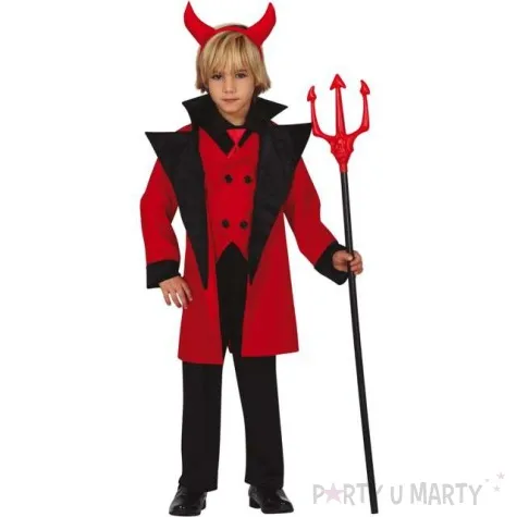 stroj dla dzieci piekielny diabel czarno czerwony guirca 5 6 lat