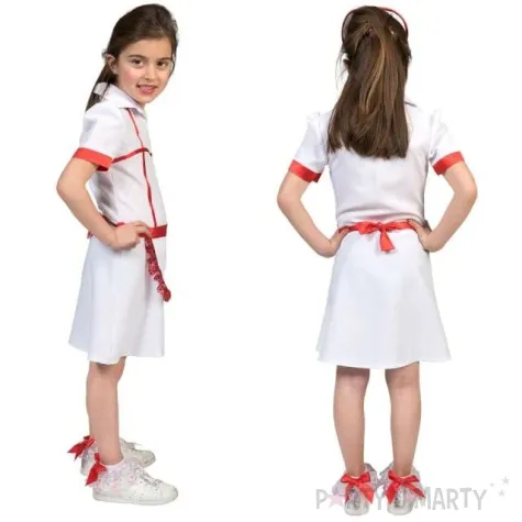 stroj dla dzieci pielegniarka bialy funny fashion 140 cm