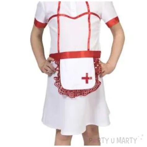 stroj dla dzieci pielegniarka bialy funny fashion 140 cm