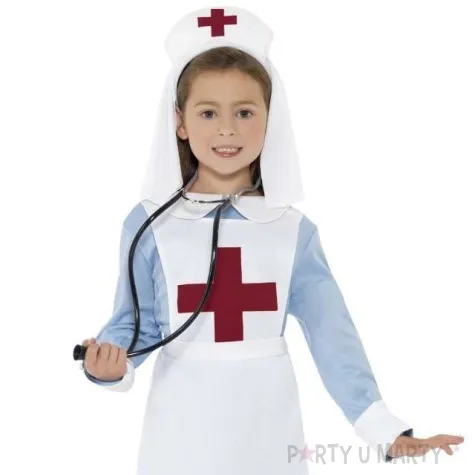 stroj dla dzieci pielegniarka i wojna swiatowa smiffys rozm 130 140 cm