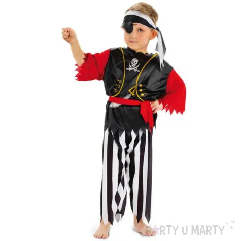 stroj dla dzieci pirat jack folat rozm 116 134 cm