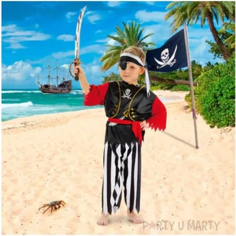 stroj dla dzieci pirat jack folat rozm 116 134 cm