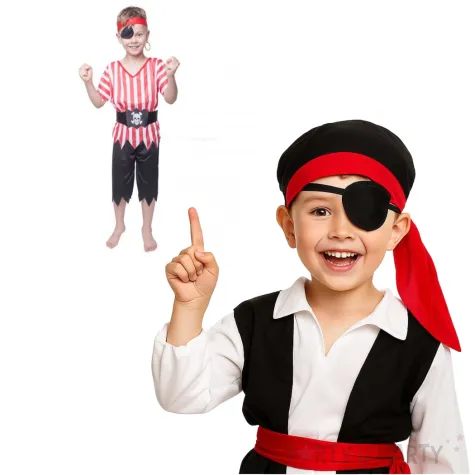 stroj dla dzieci pirat karmazynowy arpex rozm 120 130 cm