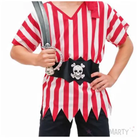 stroj dla dzieci pirat zestaw w paski na karnawal godan rozm 120 130