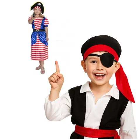 stroj dla dzieci piratka buntowniczka arpex rozm 130 140 cm