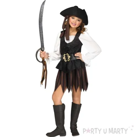 stroj dla dzieci piratka korsarka z karaibow partytino 158 164 cm