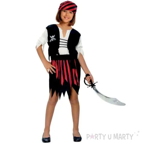 stroj dla dzieci piratka w chuscie arpex rozm 130 140 cm