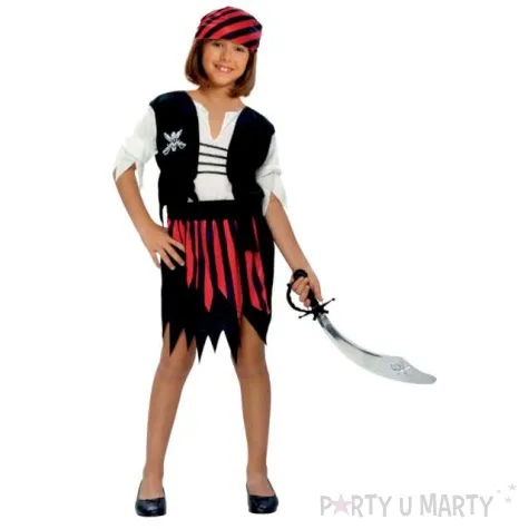 stroj dla dzieci piratka w paski arpex 120 130 cm