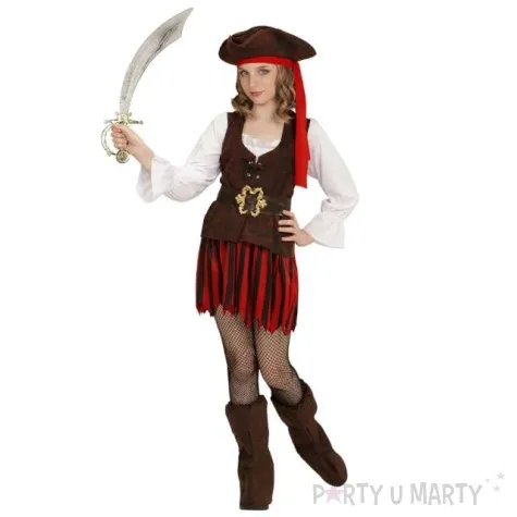 stroj dla dzieci piratka widmann 134 146 cm