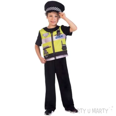 stroj dla dzieci policjant angielski amscan rozm 128 140 cm