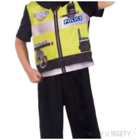 stroj dla dzieci policjant angielski amscan rozm 128 140 cm