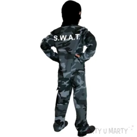 stroj dla dzieci policjant antyterrorysta partytino 122 128 cm