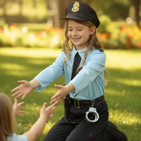 stroj dla dzieci policjant usa guirca rozm 10 12 lat