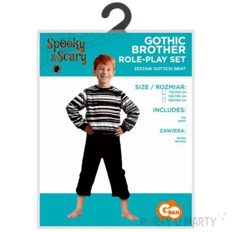 stroj dla dzieci pugsley addams gotycki brat godan rozm 130 140 cm