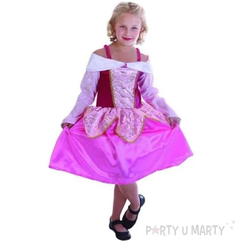 stroj dla dzieci rozowa tancerka rozm 130 140 cm