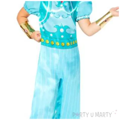 stroj dla dzieci shimmer i shine blekitny amscan 128 140 cm