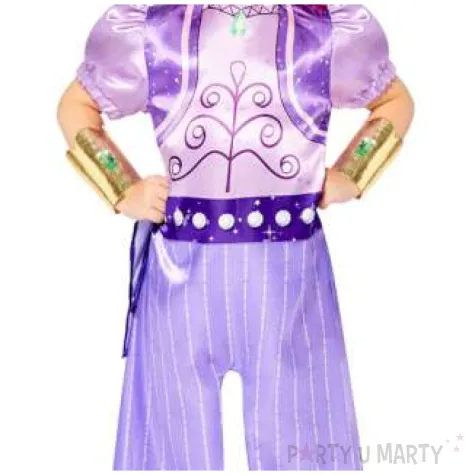 stroj dla dzieci shimmer i shine fioletowy amscan 128 140 cm