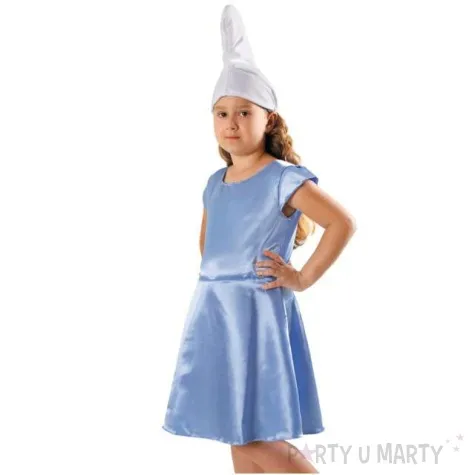 stroj dla dzieci skrzatka niebieska kraszek rozm 134 140 cm