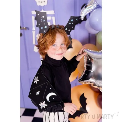 stroj dla dzieci skrzydla nietoperza czarny partydeco