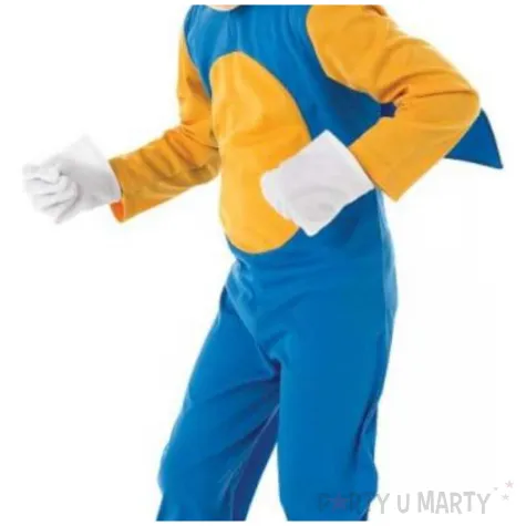 stroj dla dzieci sonic kombinezon nakladki na buty rekawice maska rubies rozm 122 128