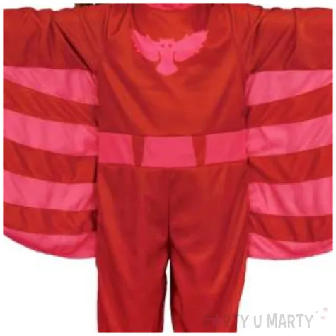 stroj dla dzieci sowa superbohaterka czerwony godan 98 104 cm