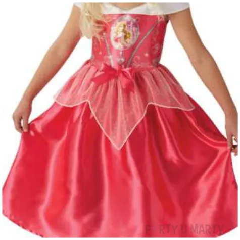 stroj dla dzieci spiaca krolewna bajkowa rozowy rubies rozm 116 122 cm