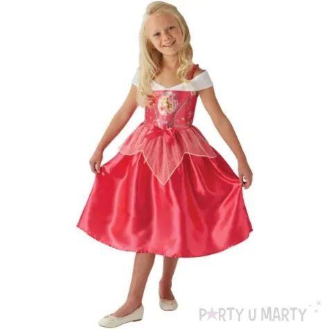 stroj dla dzieci spiaca krolewna bajkowa rozowy rubies rozm 128 134 cm