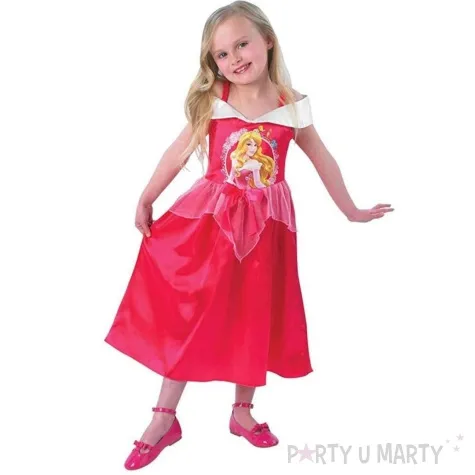 stroj dla dzieci spiaca krolewna classic rozowy rubies rozm 128 134 cm