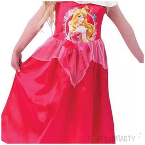 stroj dla dzieci spiaca krolewna classic rozowy rubies rozm 140 150 cm