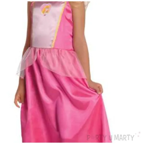 stroj dla dzieci spiaca krolewna z tiulem rozowy rubies rozm 140 150 cm