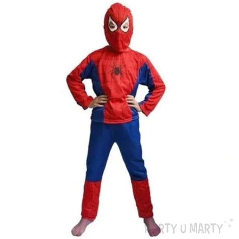 stroj dla dzieci spiderman czlowiek pajak partytino rozm 134 140 cm