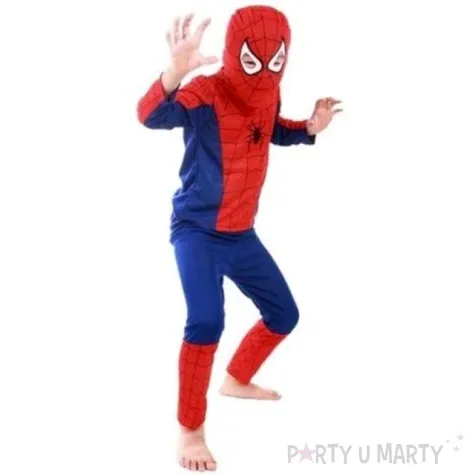 stroj dla dzieci spiderman czlowiek pajak partytino rozm 134 140 cm
