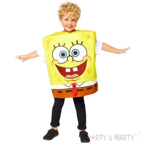 stroj dla dzieci spongebob kanciastoporty amscan rozm 128 152 cm