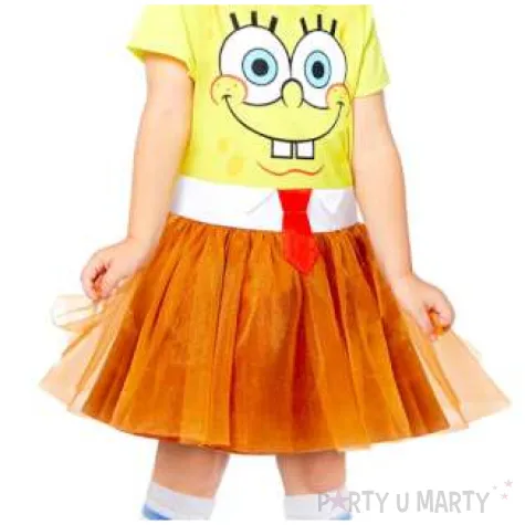 stroj dla dzieci spongebob kanciastoporty dziewczynka amscan rozm 104 116 cm