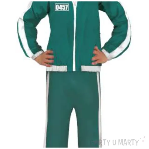 stroj dla dzieci sportowy dres squid chlopiecy zielony guirca rozm 140 152 cm