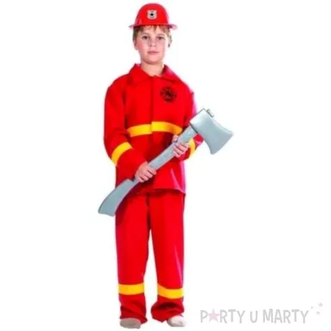 stroj dla dzieci strazak bohater czerwony partytino 98 104 cm