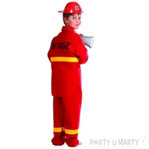 stroj dla dzieci strazak bohater czerwony partytino 98 104 cm