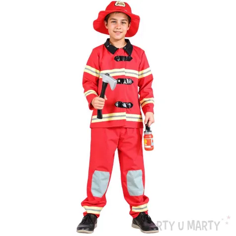 stroj dla dzieci strazak czerwony godan rozm 110 120