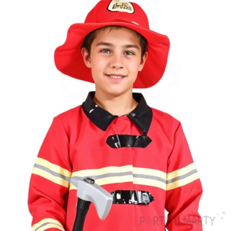 stroj dla dzieci strazak czerwony godan rozm 130 140