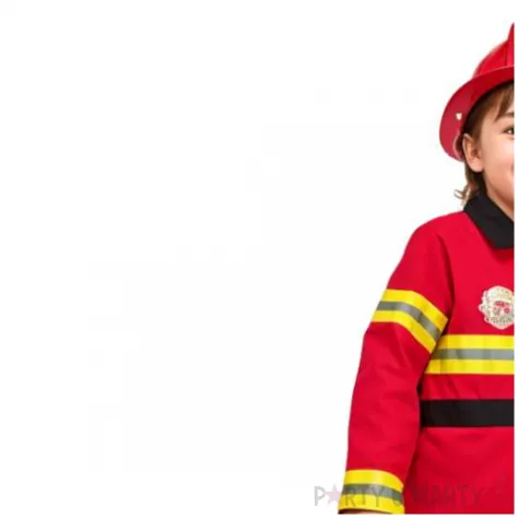 stroj dla dzieci strazak czerwony partydeco rozm 116 128 cm