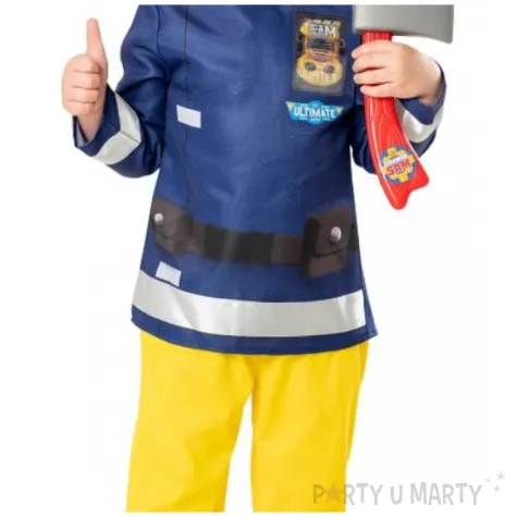 stroj dla dzieci strazak sam maska spodnie i bluza rubies rozm 110 116 cm