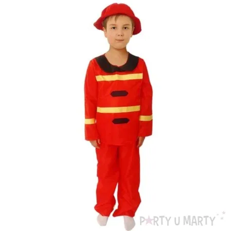 stroj dla dzieci strazak super tomek czerwony partytino 110 116 cm