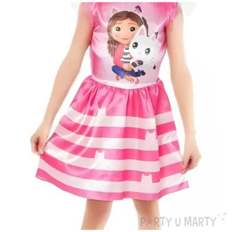 stroj dla dzieci sukienka gabby koci domek gabi rozowy rubies 98 110