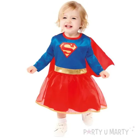 stroj dla dzieci supergirl classic dc amscan rozm 68 80 cm