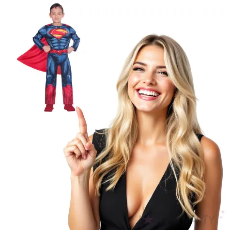 stroj dla dzieci superman dc amscan rozm 116 128