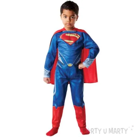 stroj dla dzieci superman w pelerynie rubies rozm 128 134 cm