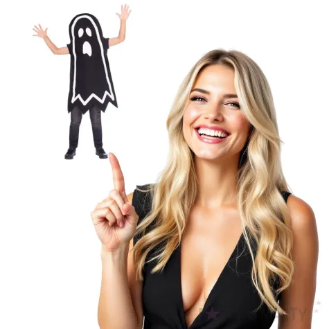 stroj dla dzieci swiecacy duch amscan 104 116 cm