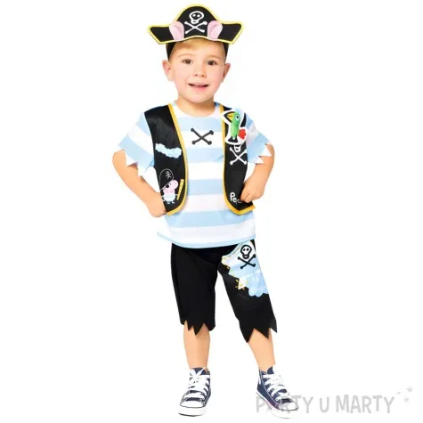 stroj dla dzieci swinka peppa pirat george amscan 80 92 cm