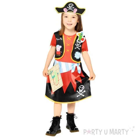 stroj dla dzieci swinka peppa piratka amscan 80 92 cm