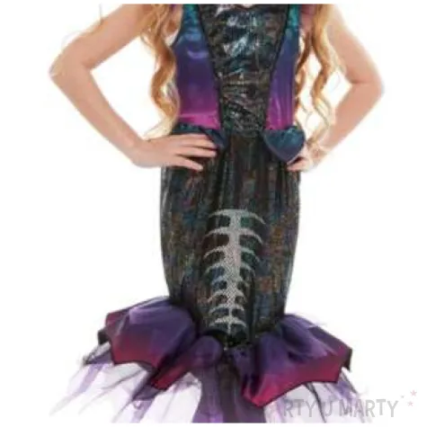 stroj dla dzieci syrena szkielet smiffys rozm 116 128 cm